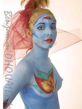 Stage Bodypainting, Ecole W Diffusion, Compiègne, numérique; Photo B.DHOUAILLY